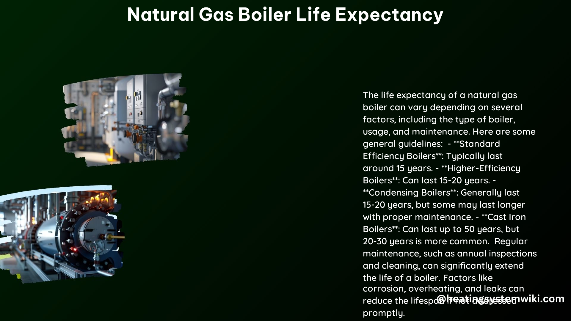 Natural Gas Boiler Life Expectancy