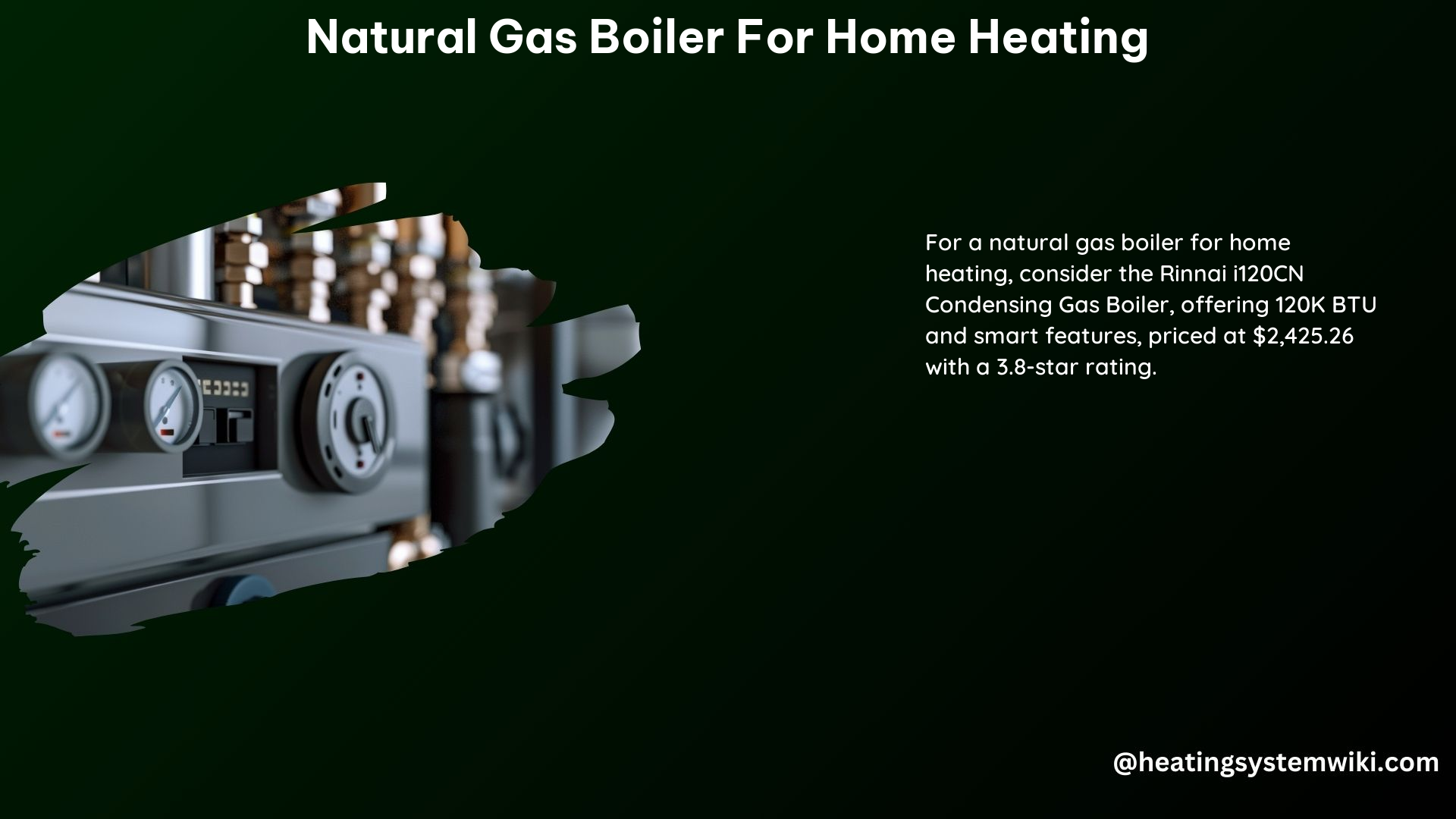 Natural Gas Boiler for Home Heating