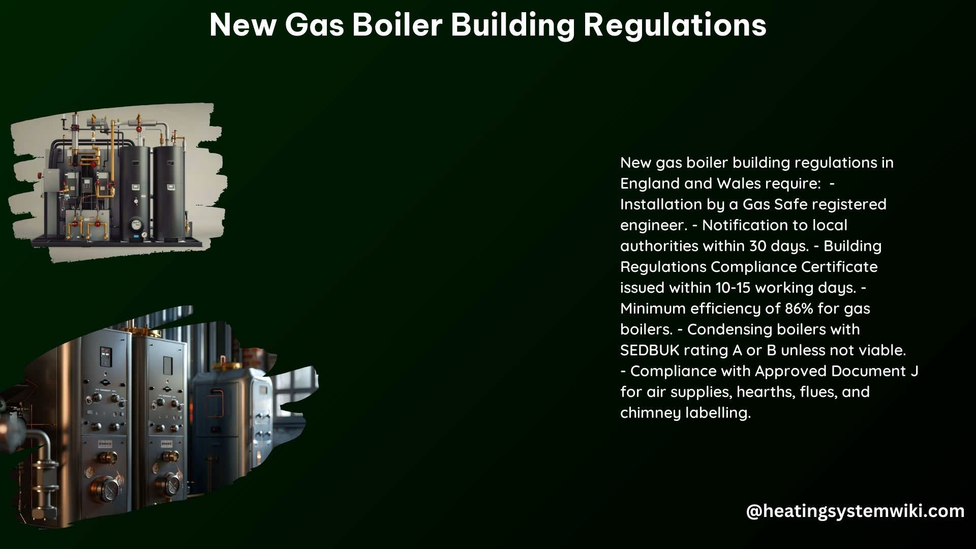 New Gas Boiler Building Regulations