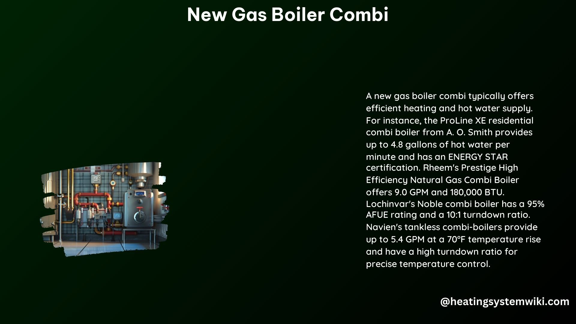 New Gas Boiler Combi