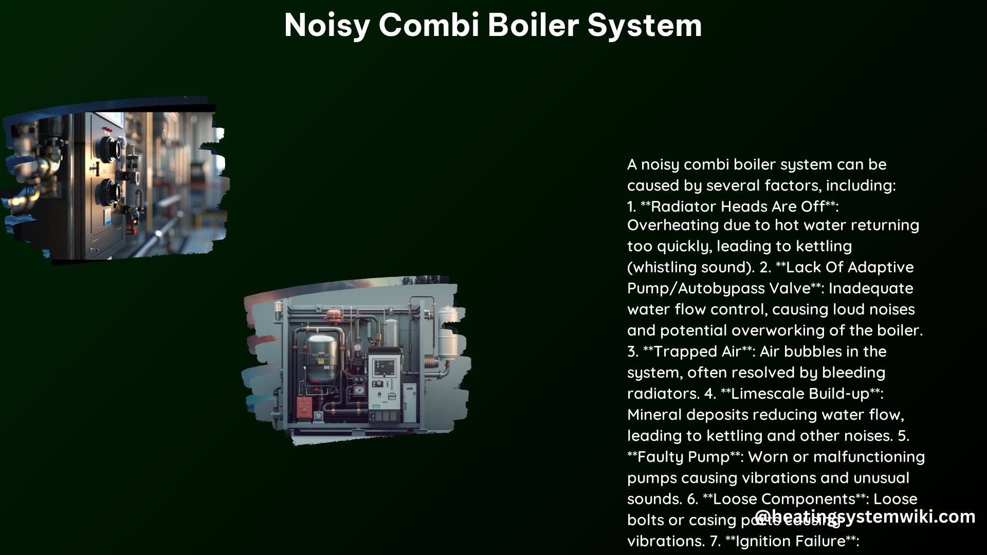 Noisy Combi Boiler System