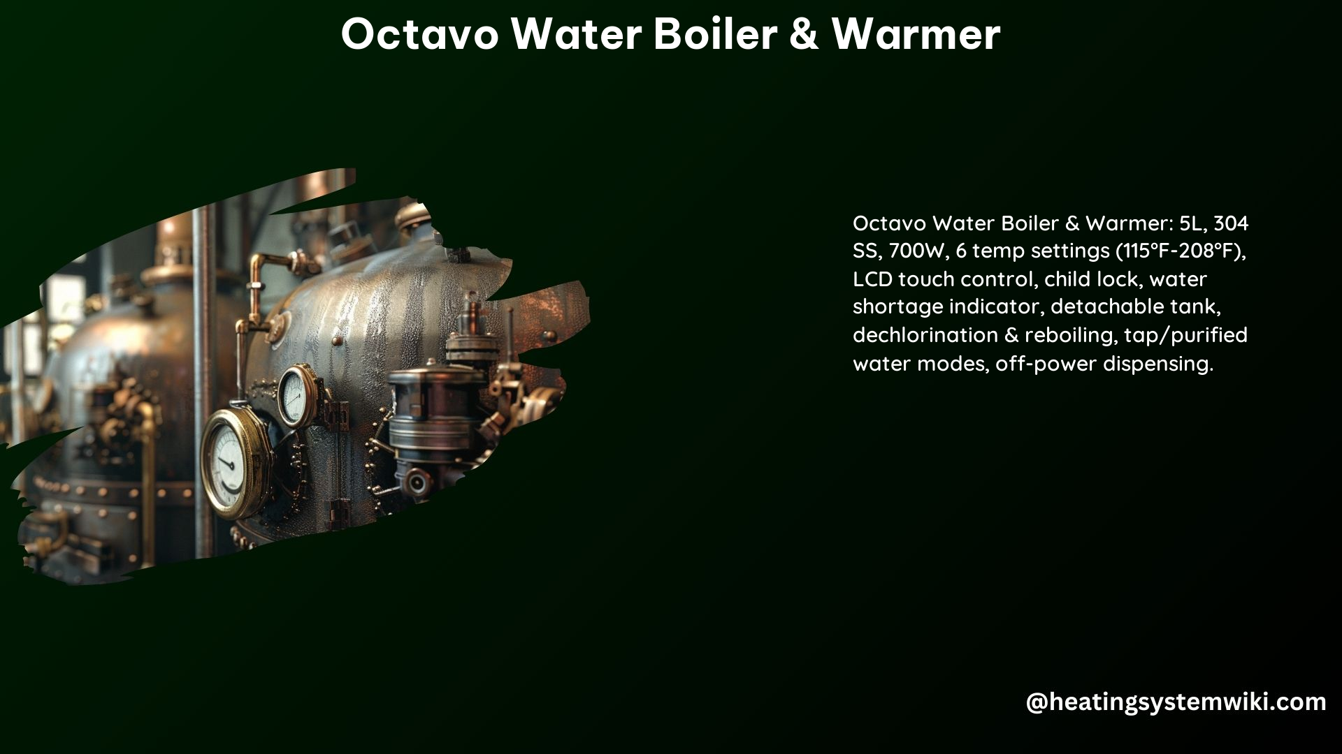 Octavo Water Boiler & Warmer