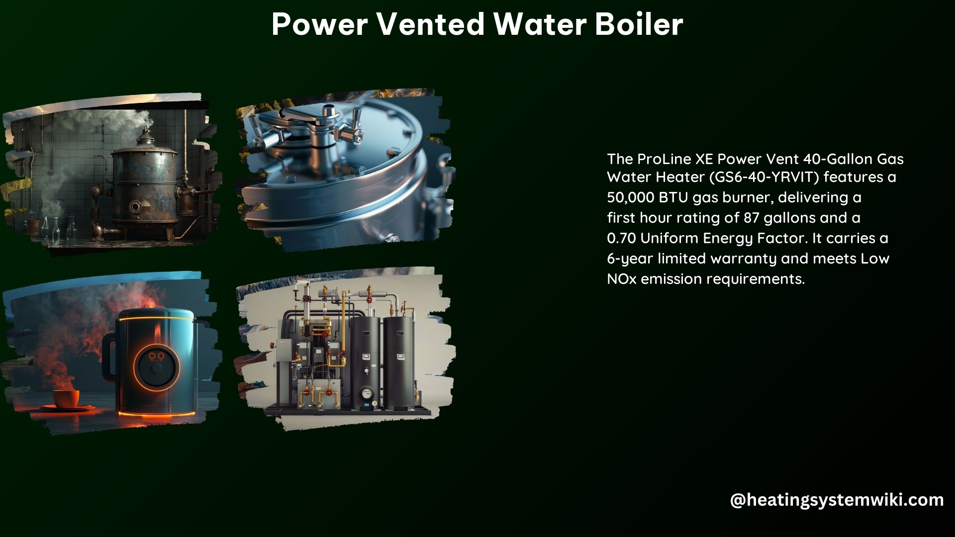 Power Vented Water Boiler