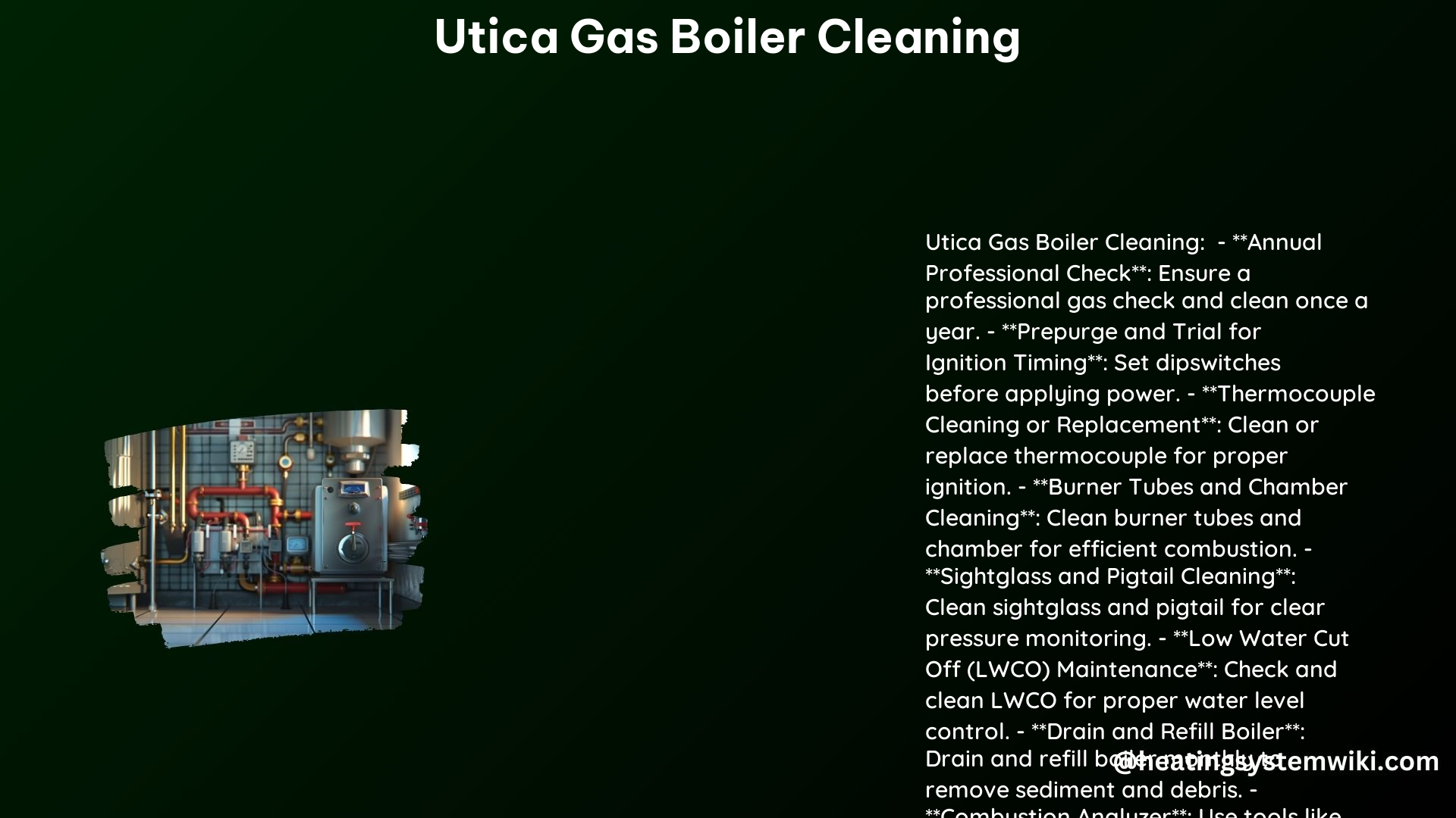 Utica Gas Boiler Cleaning