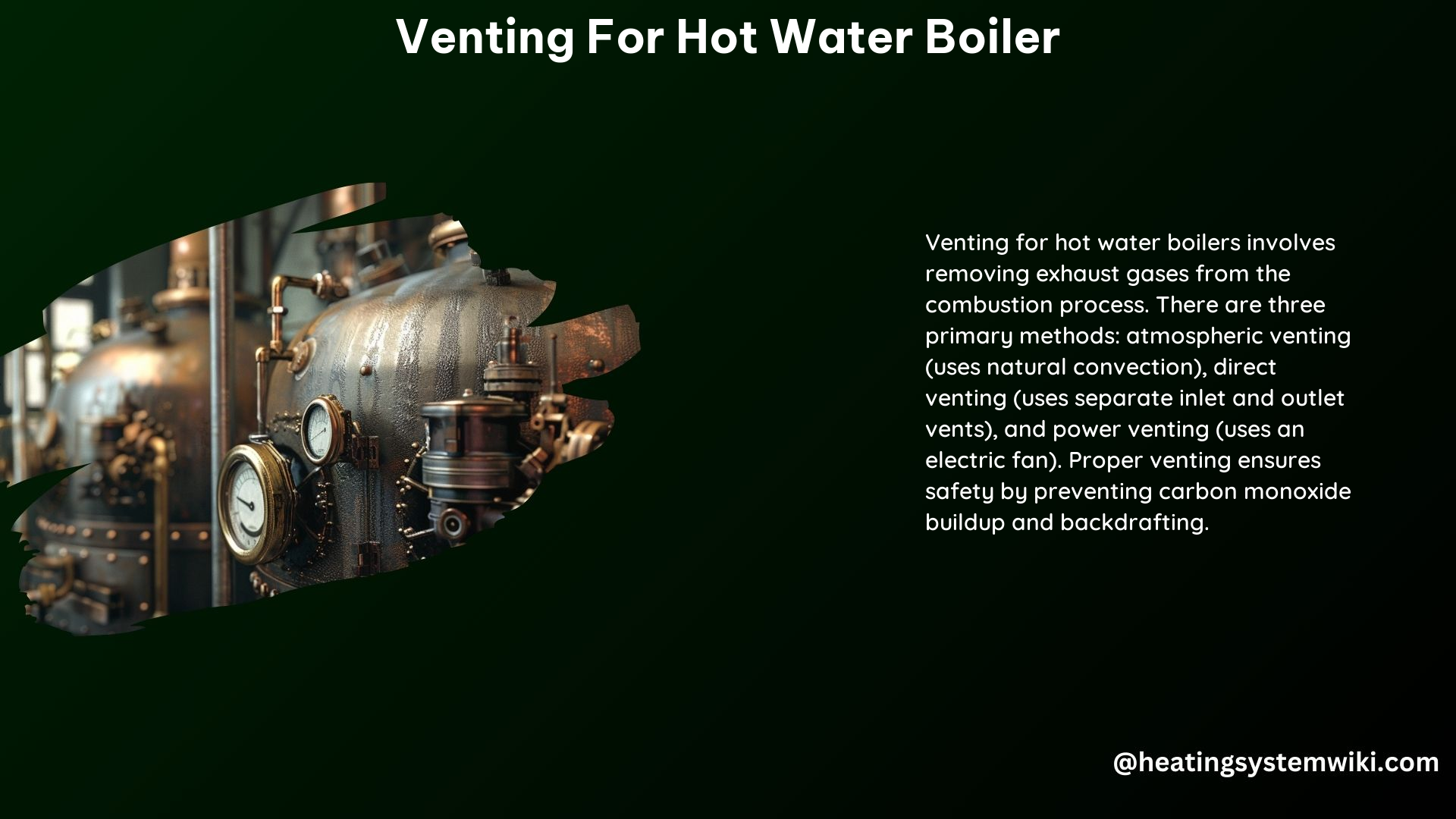 Venting for Hot Water Boiler