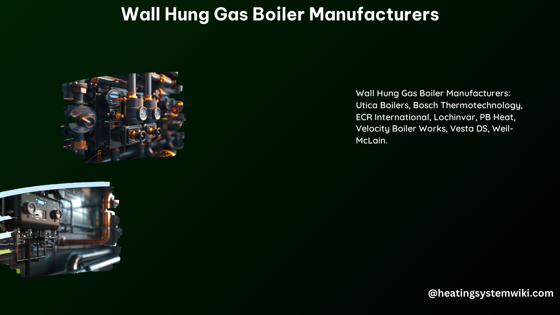 Wall Hung Gas Boiler Manufacturers