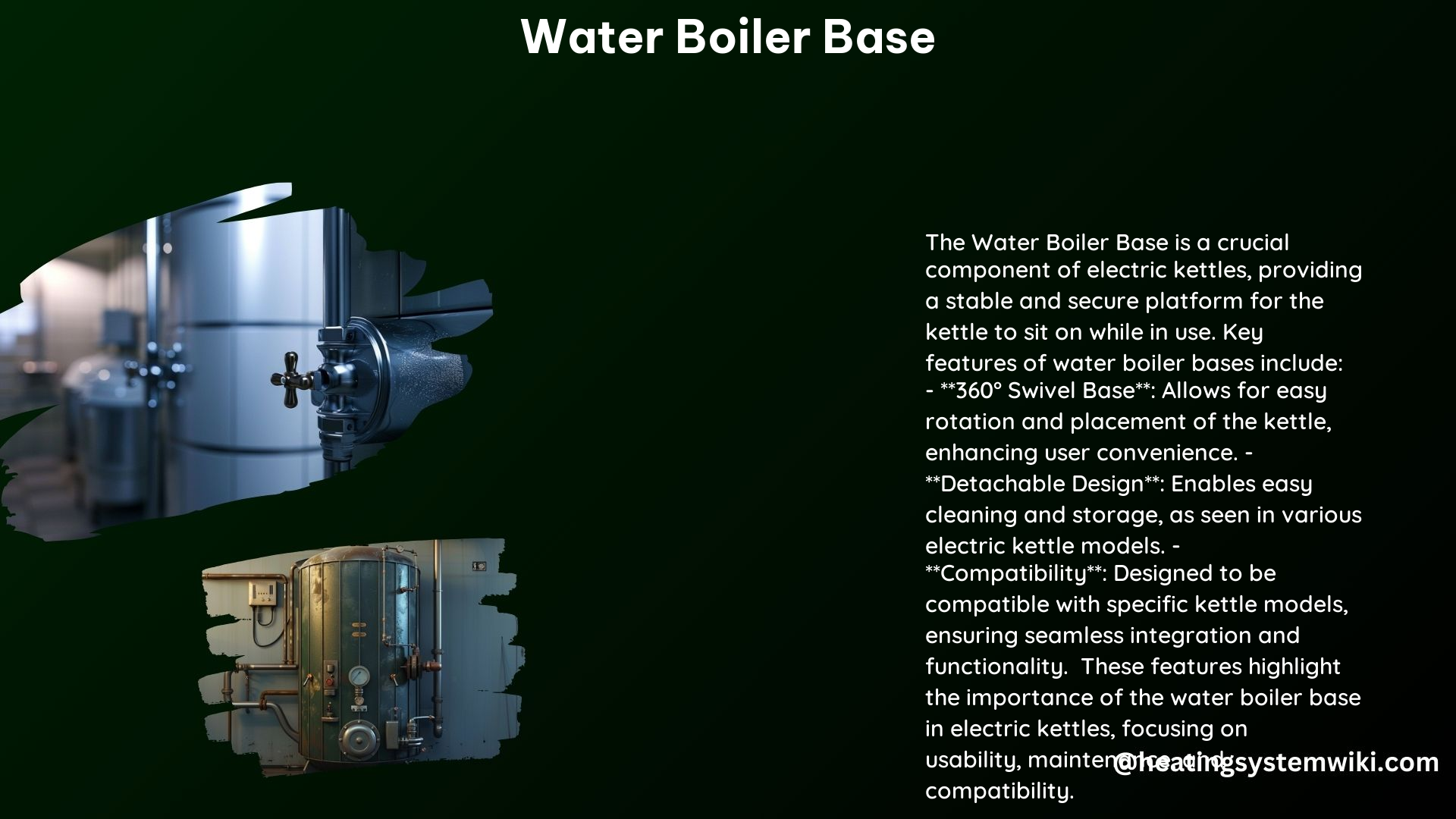 Water Boiler Base