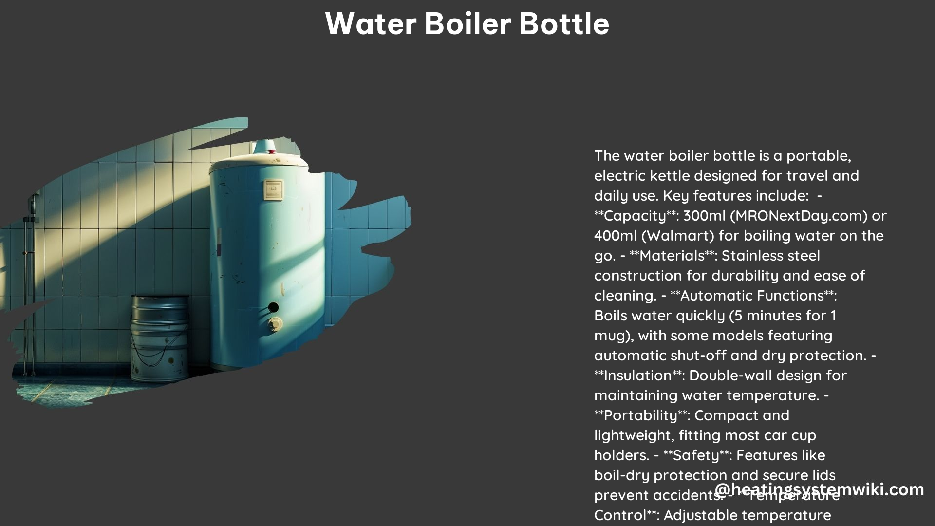 Water Boiler Bottle