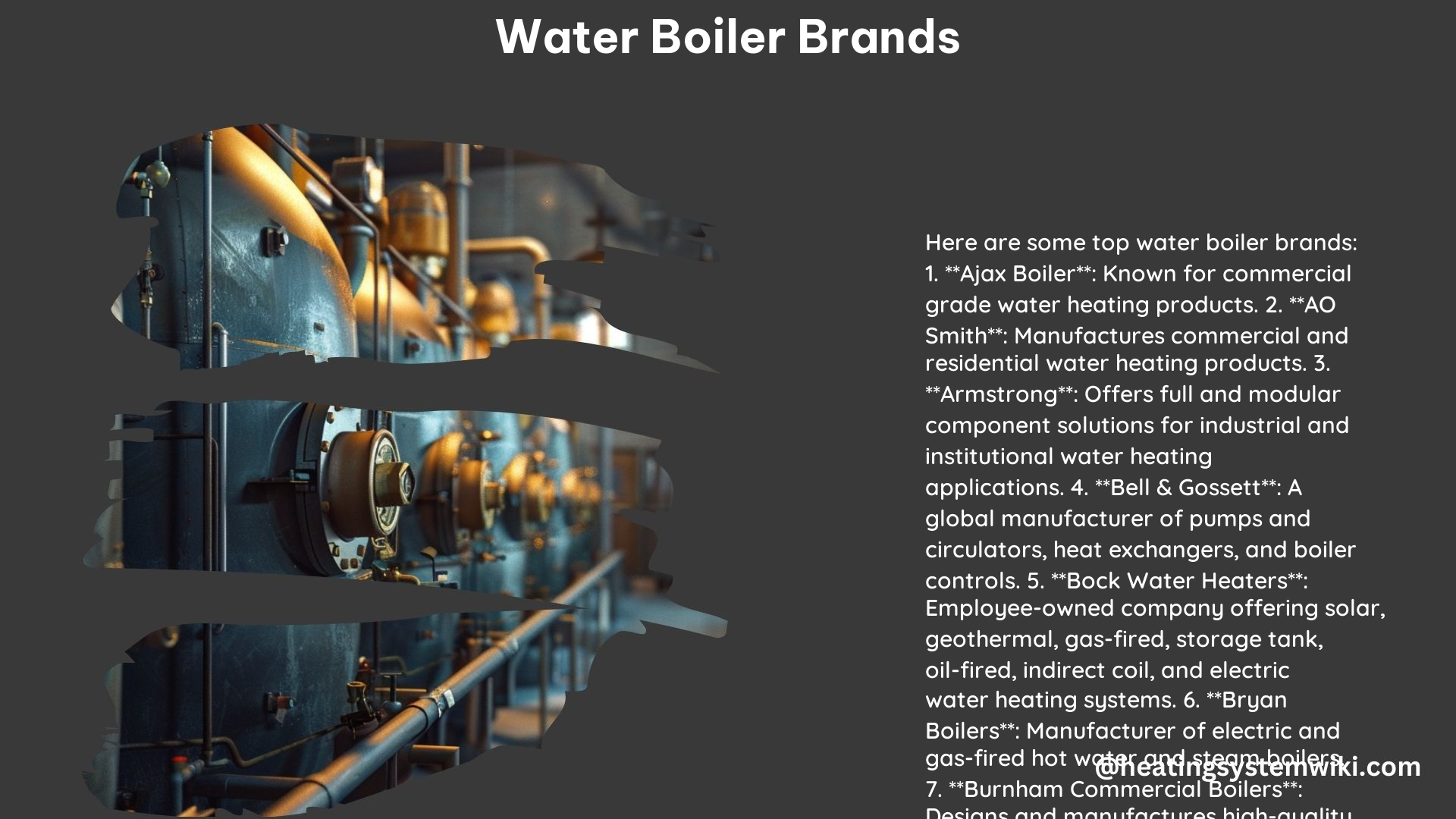 Water Boiler Brands