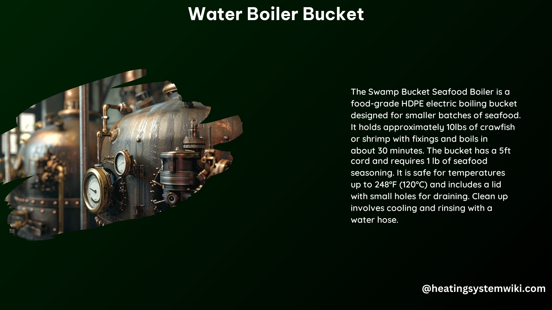 Water Boiler Bucket