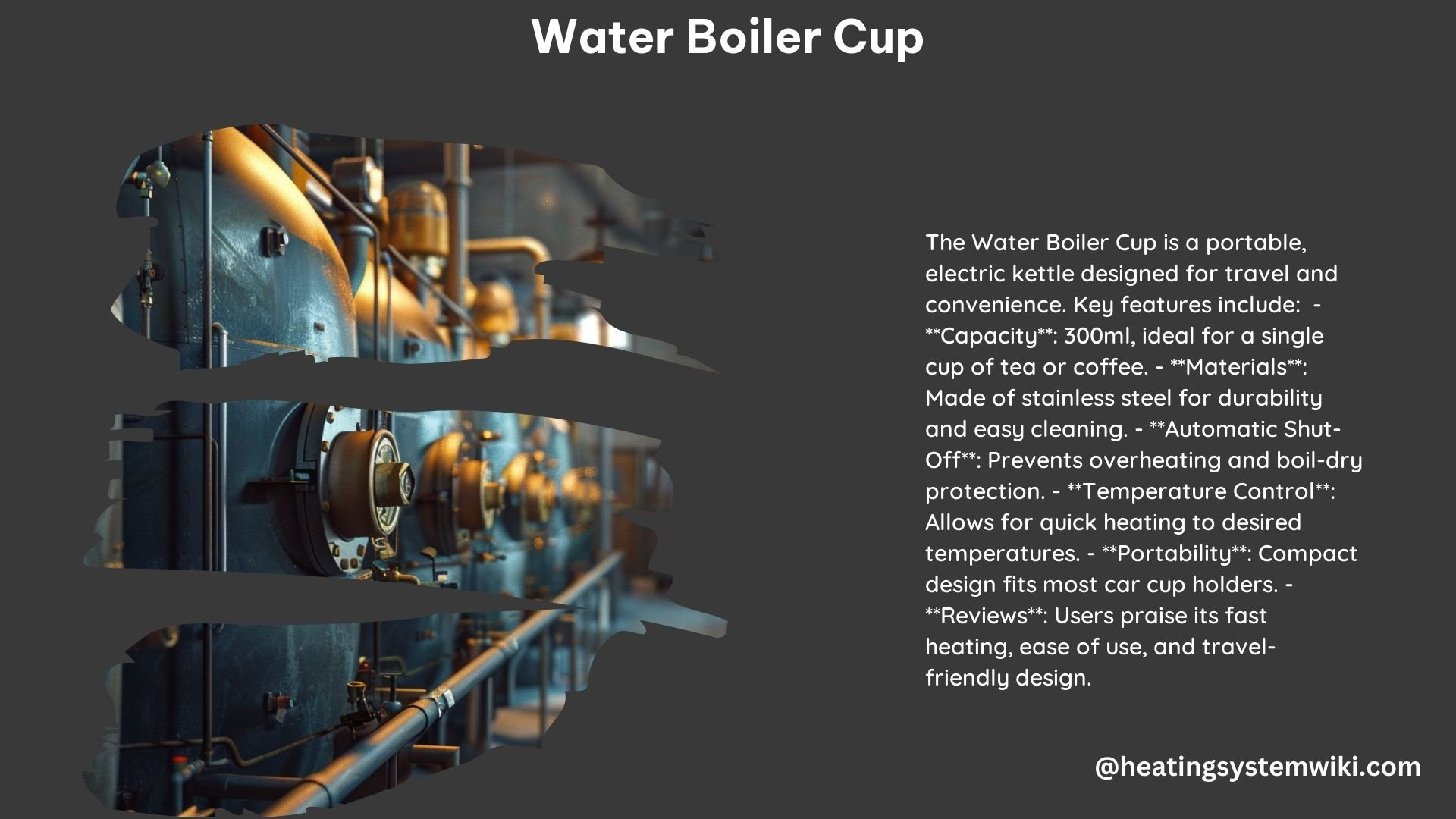 Water Boiler Cup