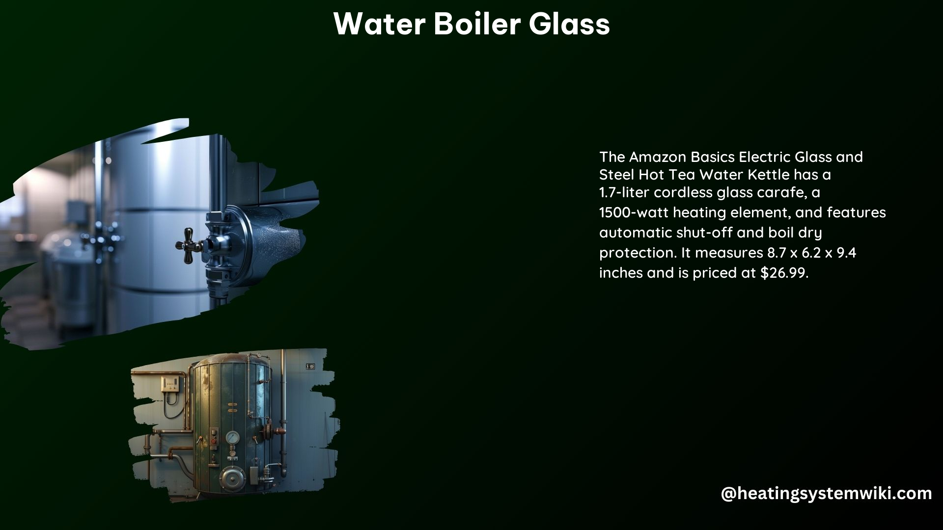 Water Boiler Glass