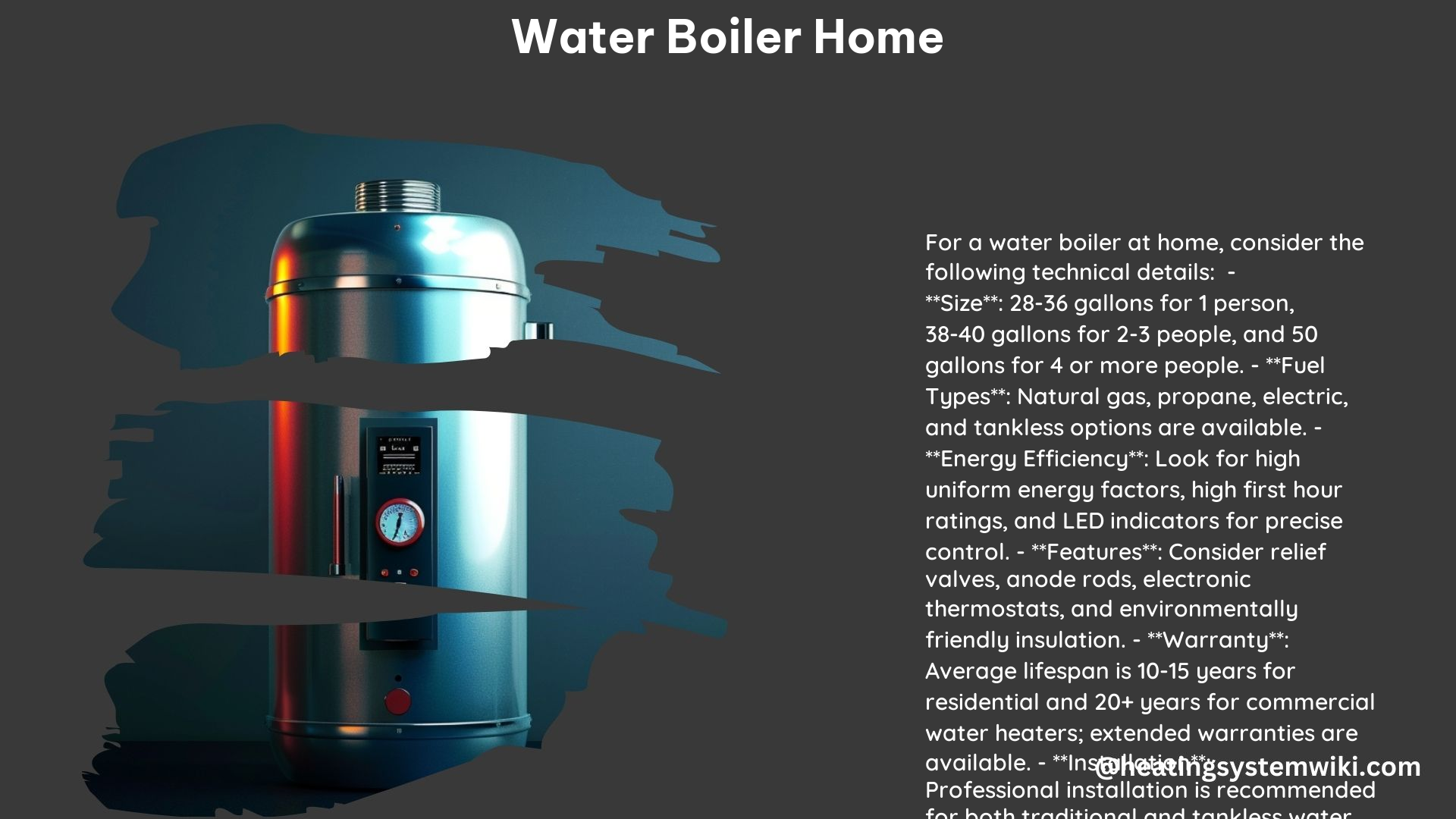 Water Boiler Home