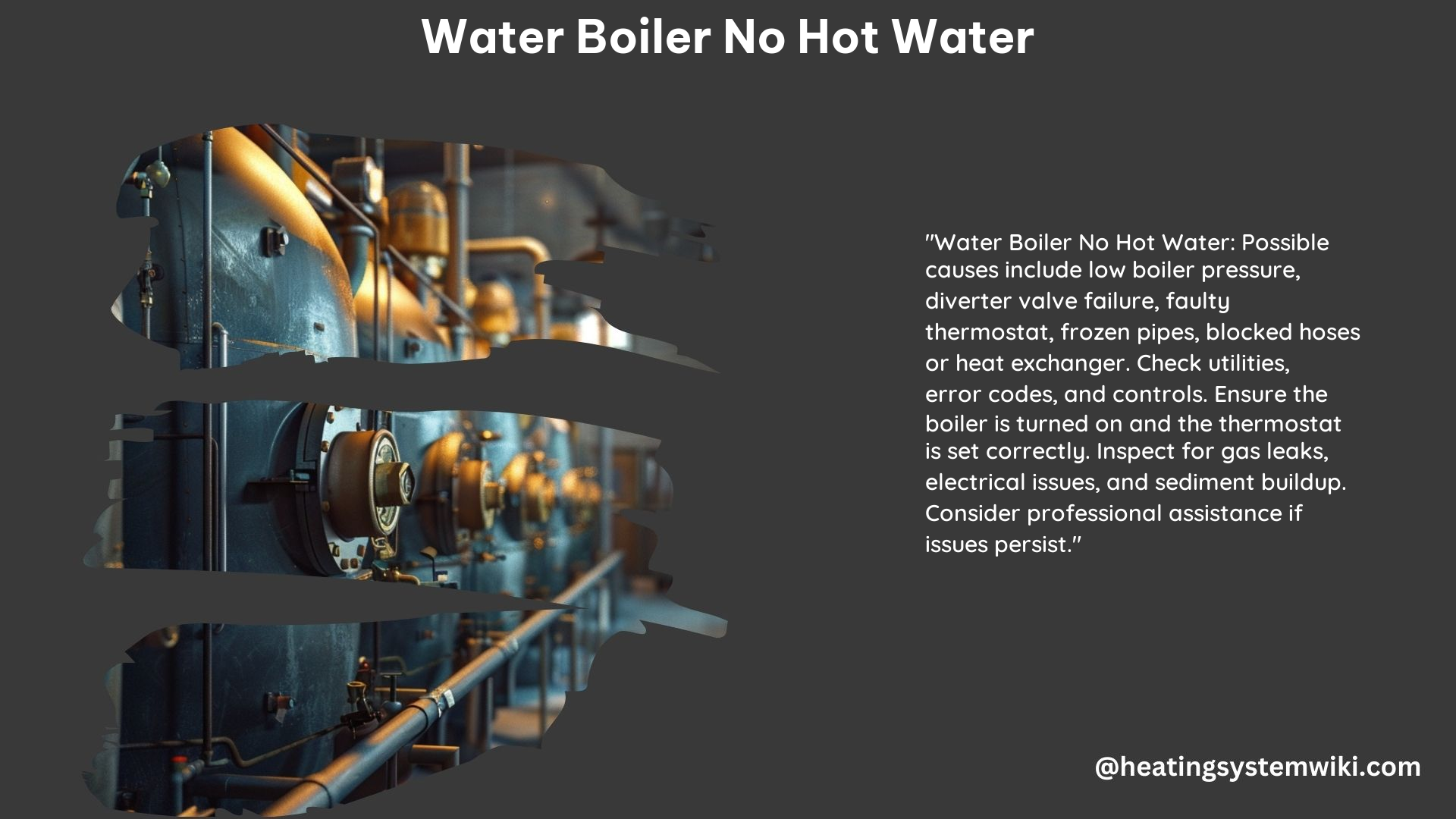 Water Boiler No Hot Water