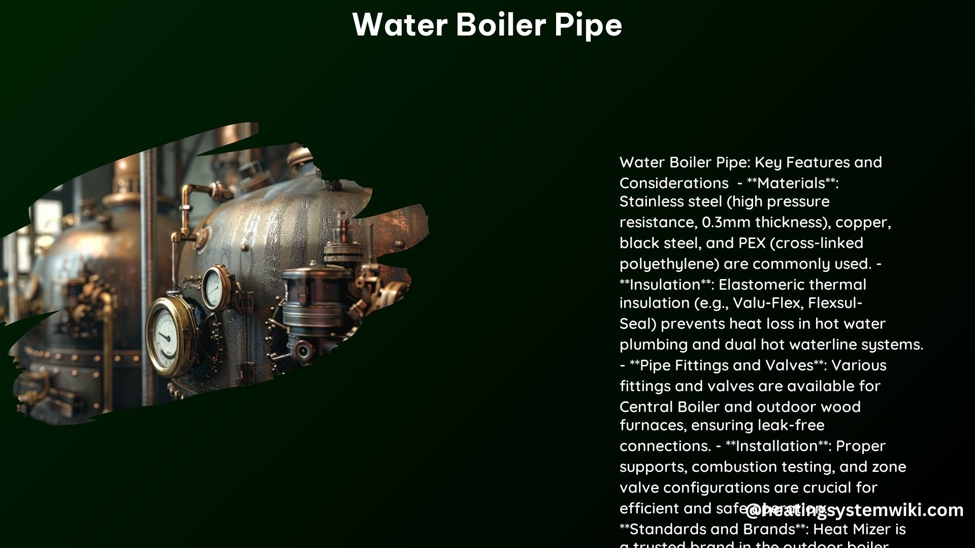 Water Boiler Pipe