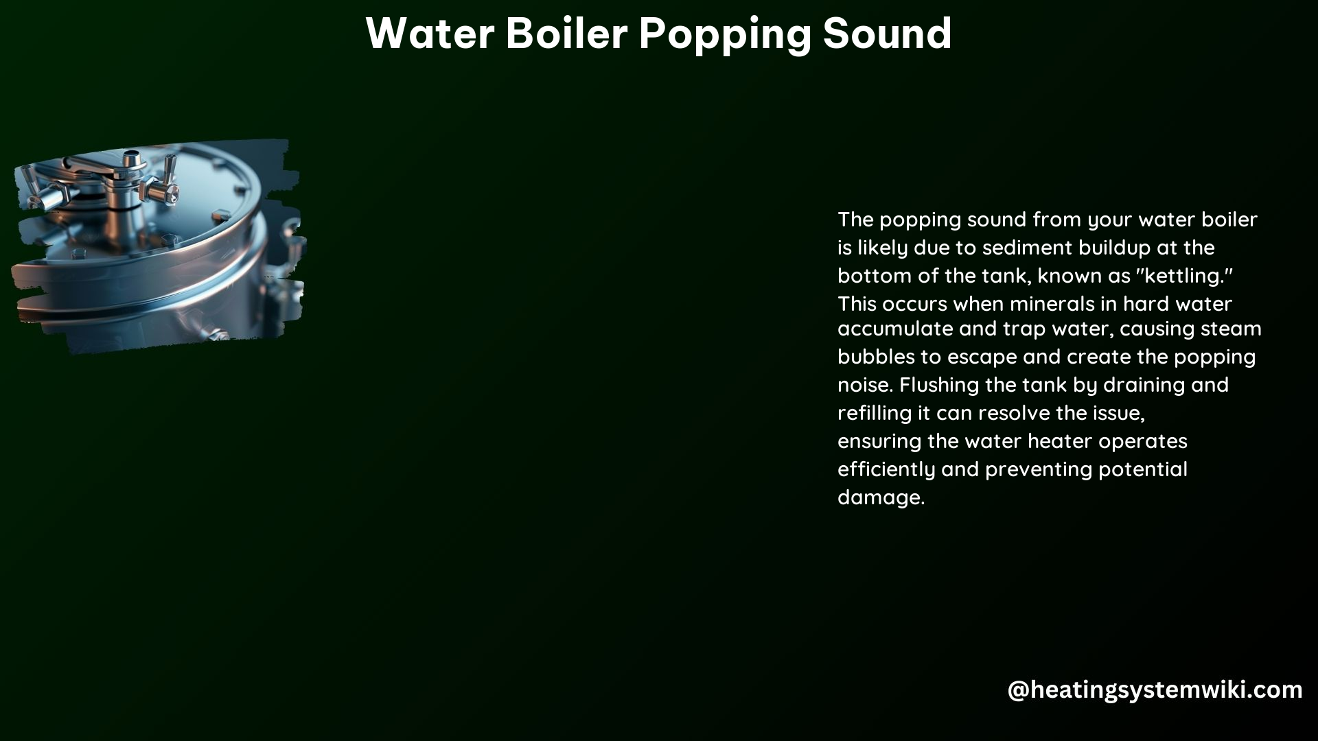 Water Boiler Popping Sound