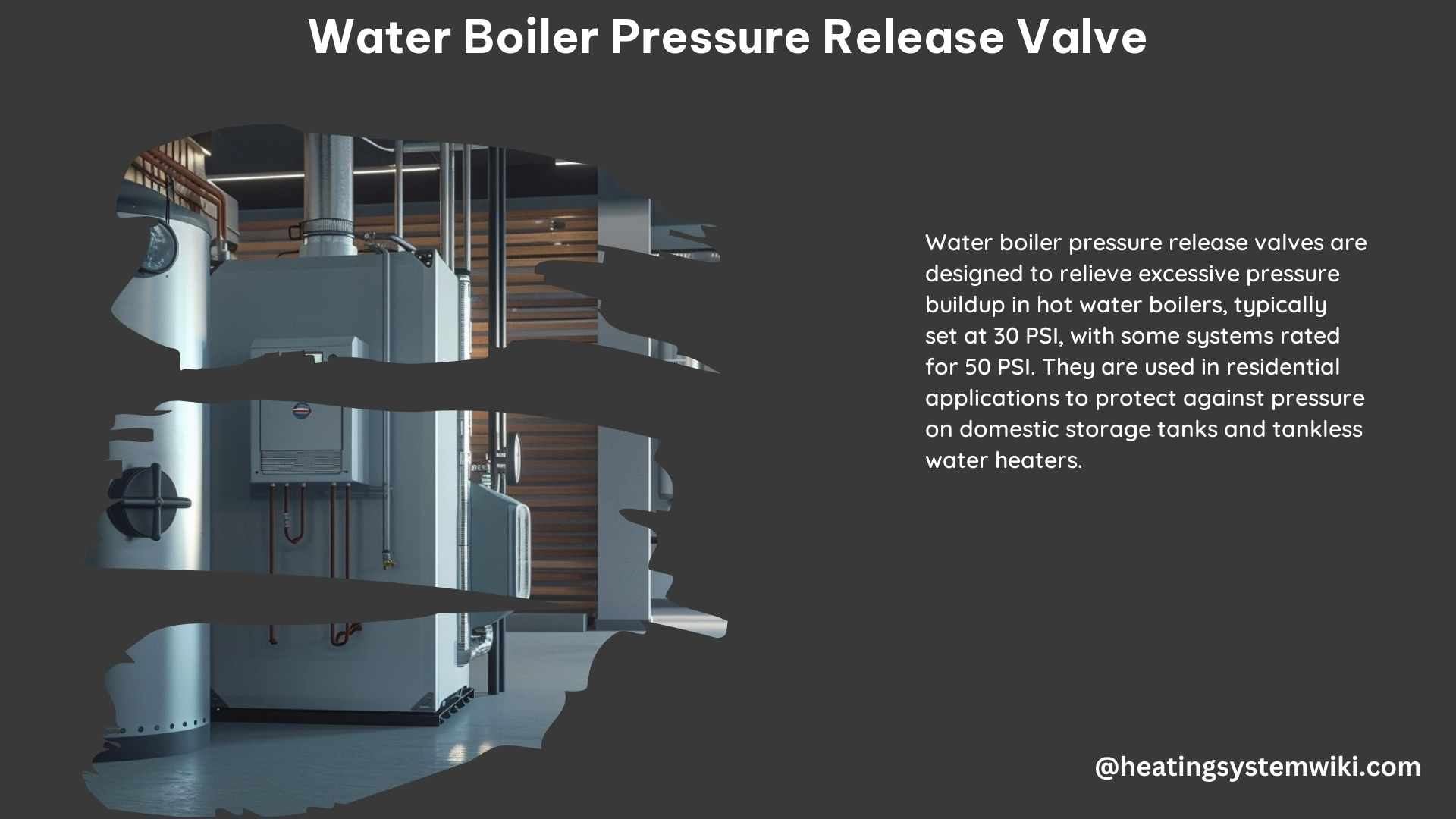 Water Boiler Pressure Release Valve