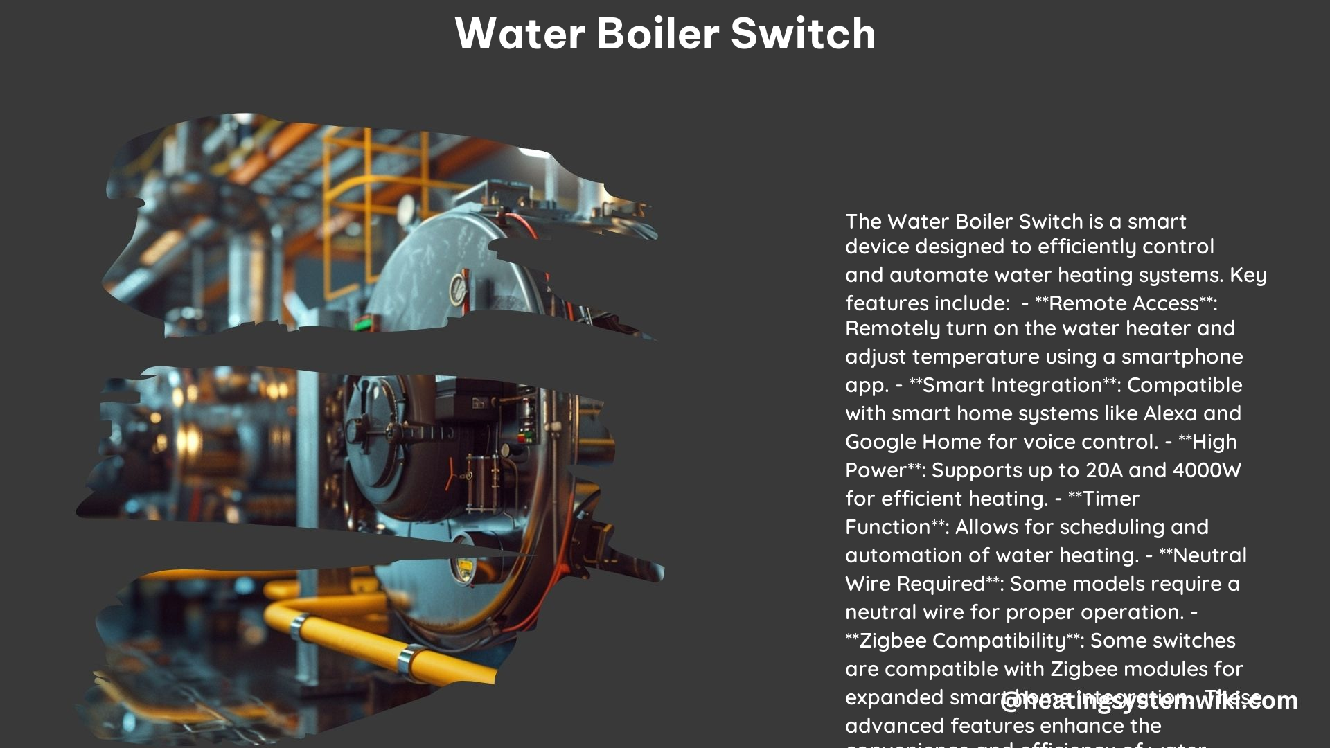 Water Boiler Switch