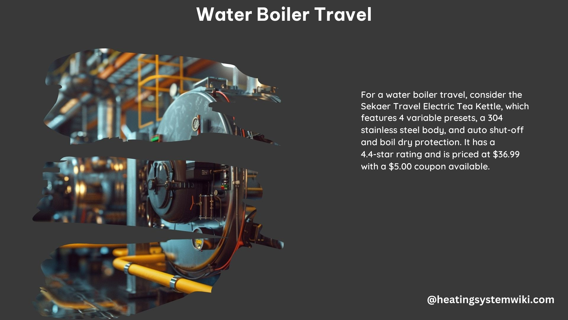 Water Boiler Travel