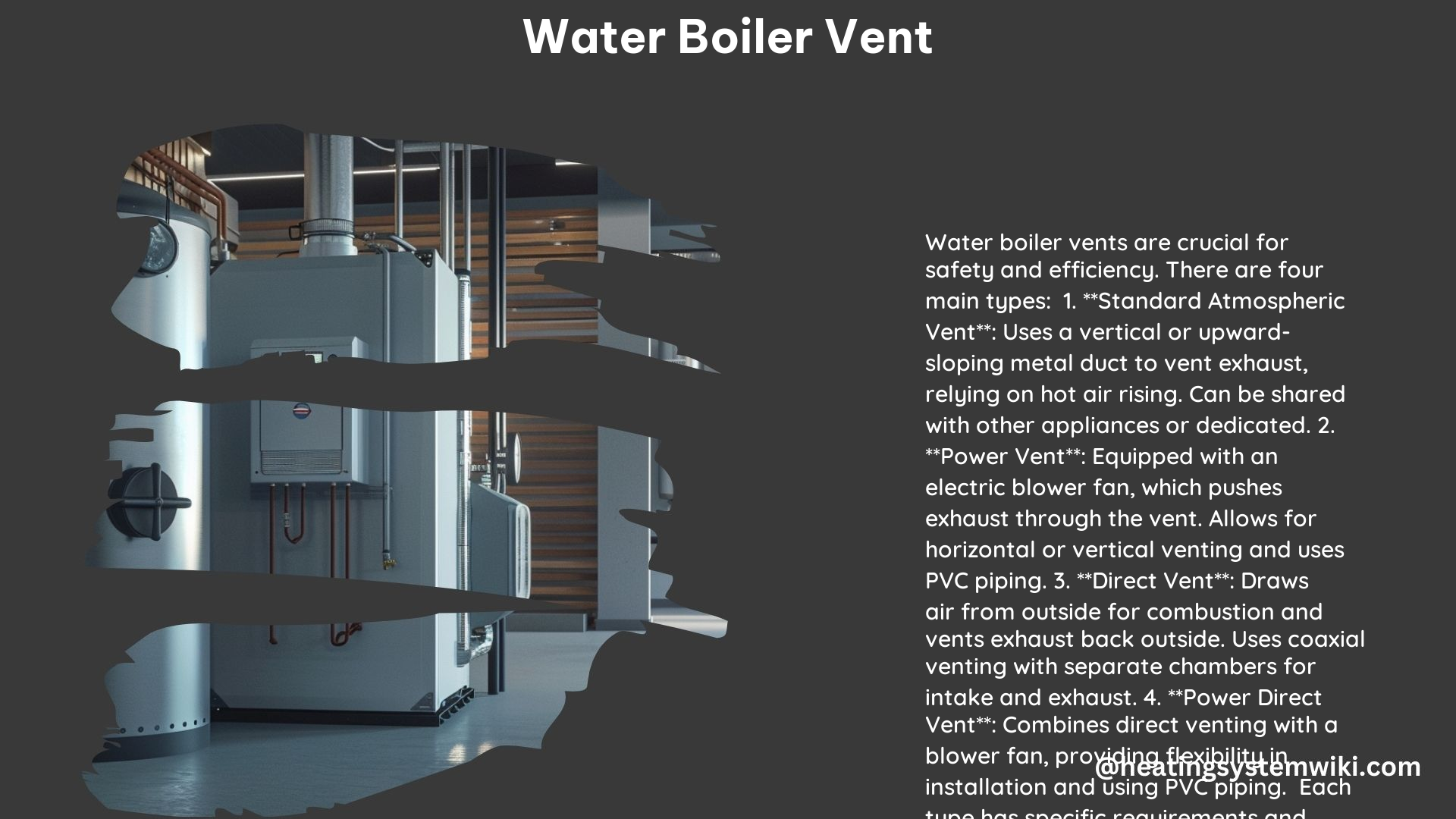 Water Boiler Vent