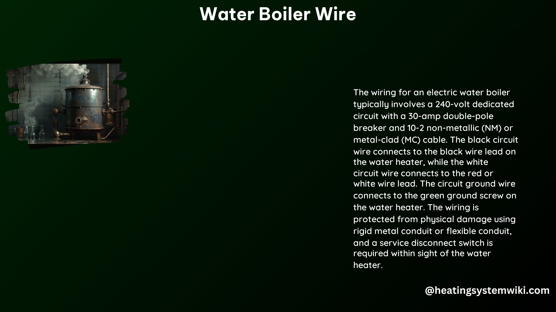 Water Boiler Wire