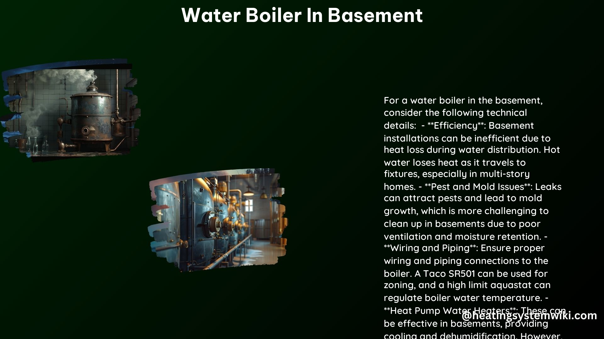 Water Boiler in Basement