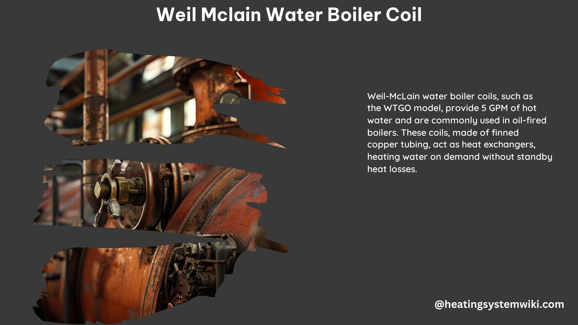 Weil McLain Water Boiler Coil