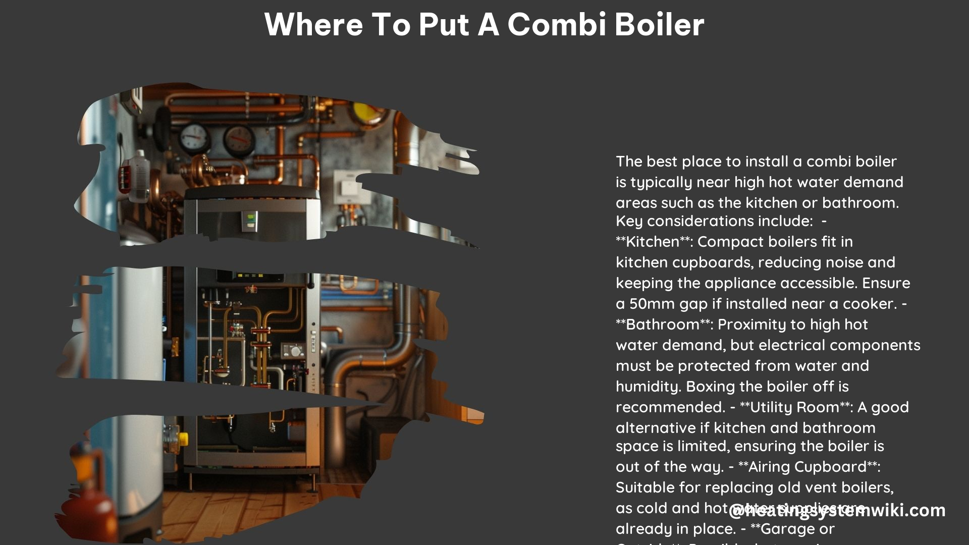 Where to Put a Combi Boiler