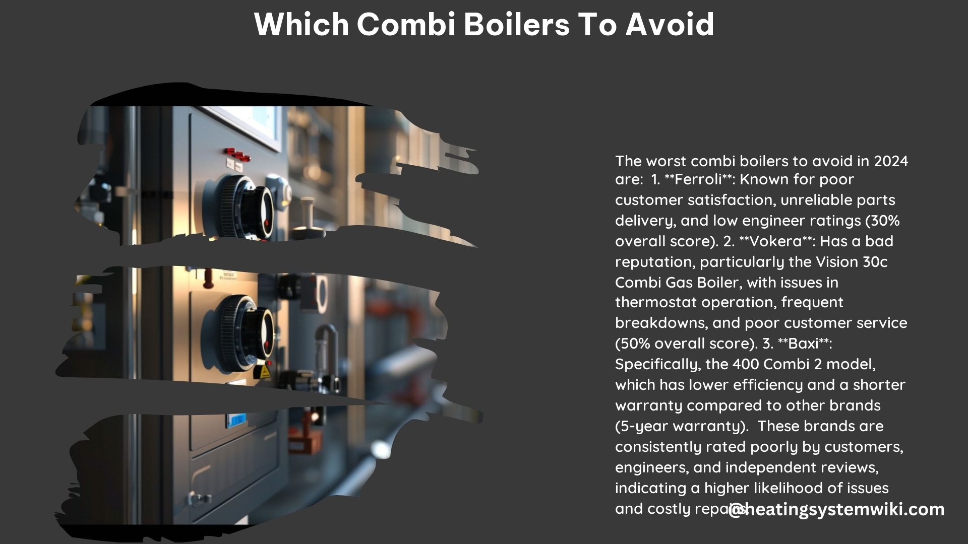 Which Combi Boilers to Avoid