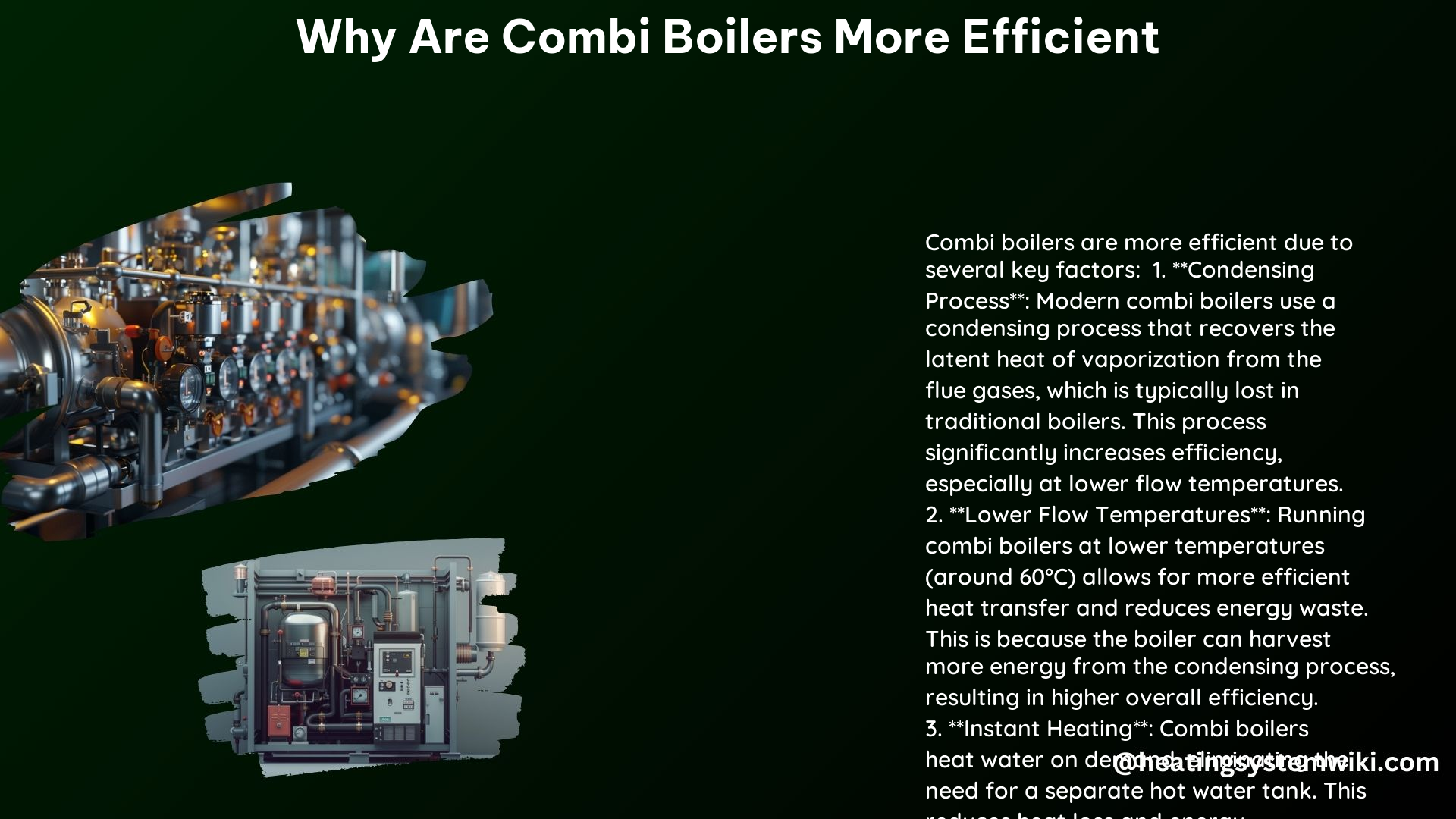 Why Are Combi Boilers More Efficient