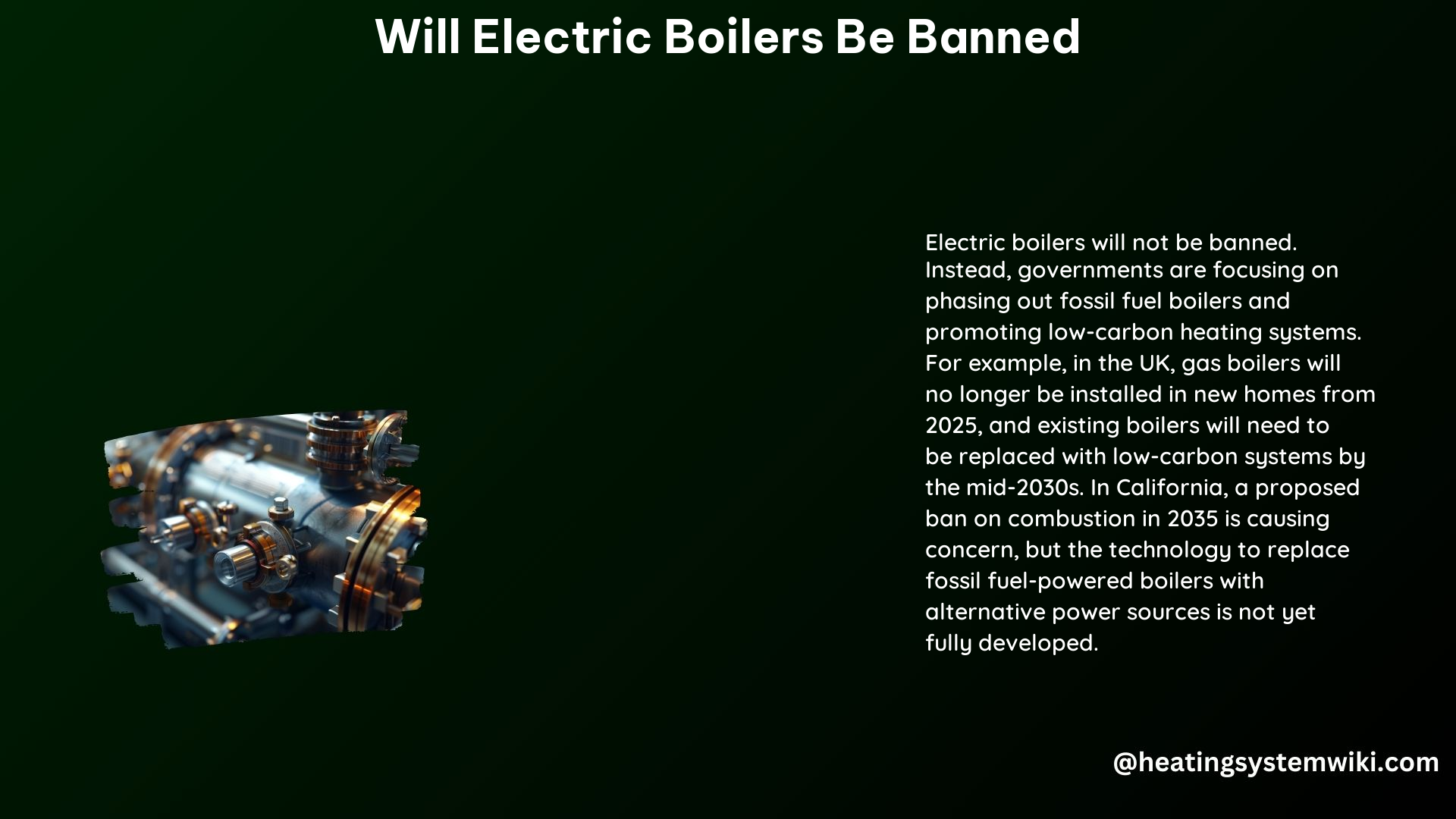 Will Electric Boilers Be Banned