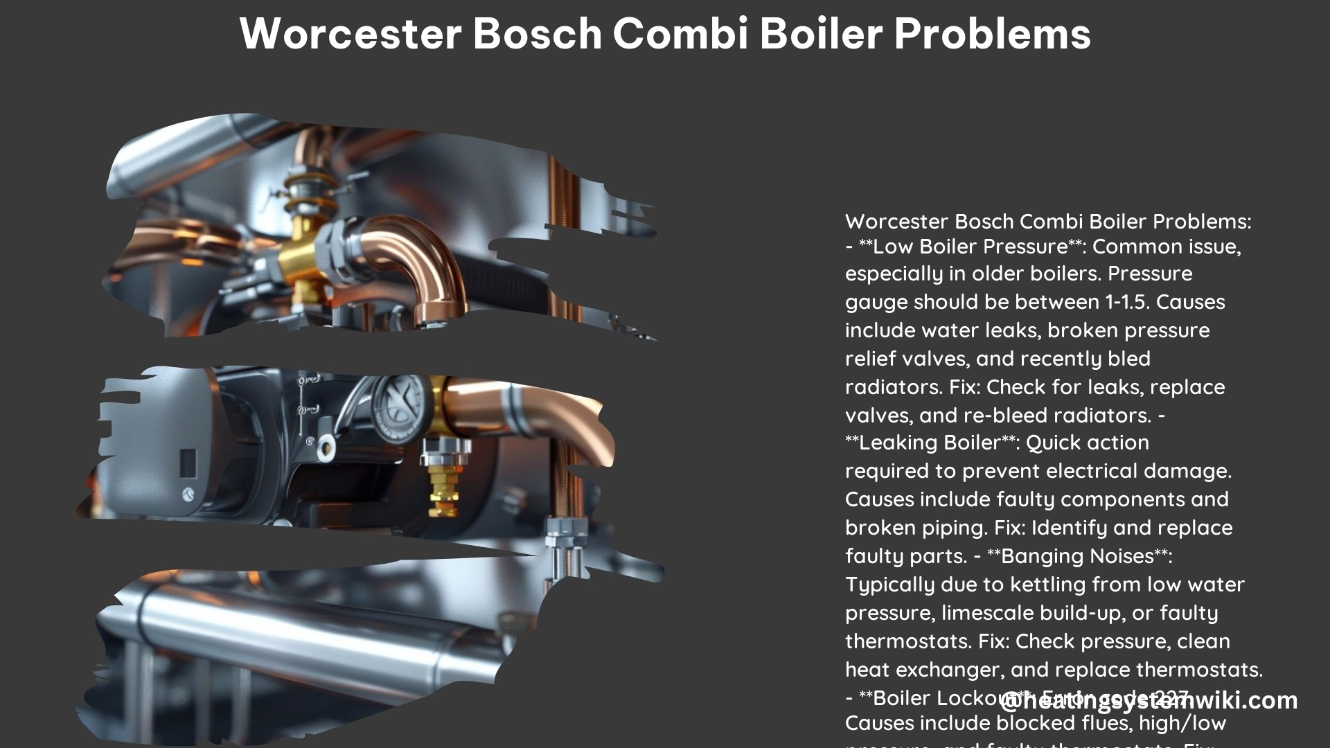 Worcester Bosch Combi Boiler Problems