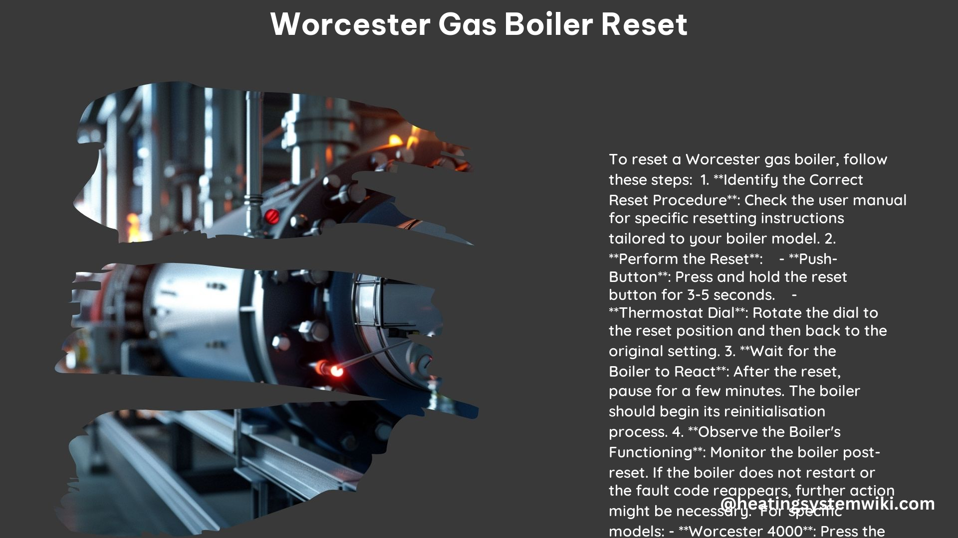 Worcester Gas Boiler Reset